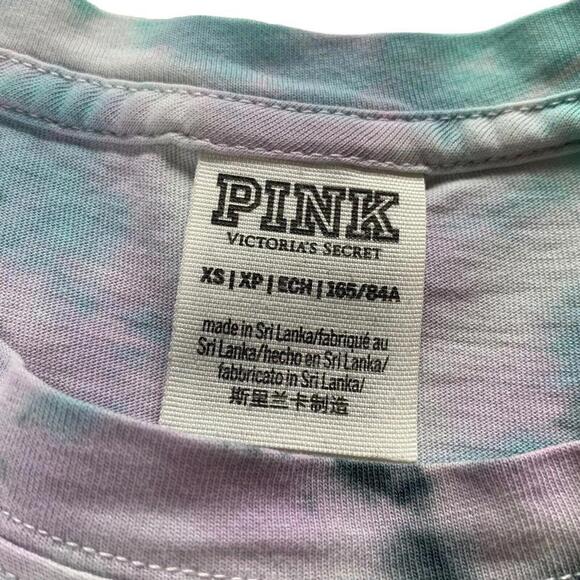 Pink Victoria Secret Womens Tie Dye Long Sleeve Shirt Size XS​​​​ - Picture 3 of 8